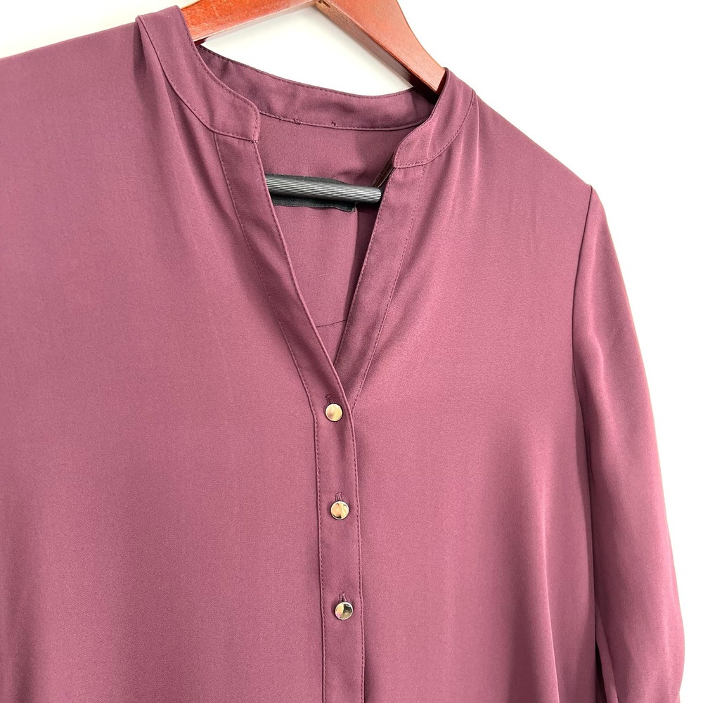 Ivanka Trump Womens Size Small Maroon Blouse Shirt Top Business Formal Work - Picture 3 of 9